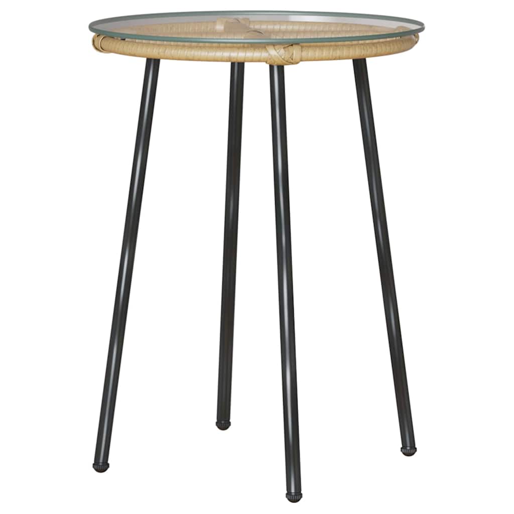 Have Spisebordssæt 3 pcs Brun Sort Cremefarvet