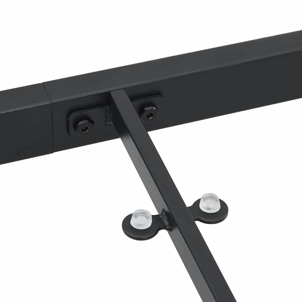 Havemøbel Bord Sort 140 x 80 x 73 cm Massivt teaktræ