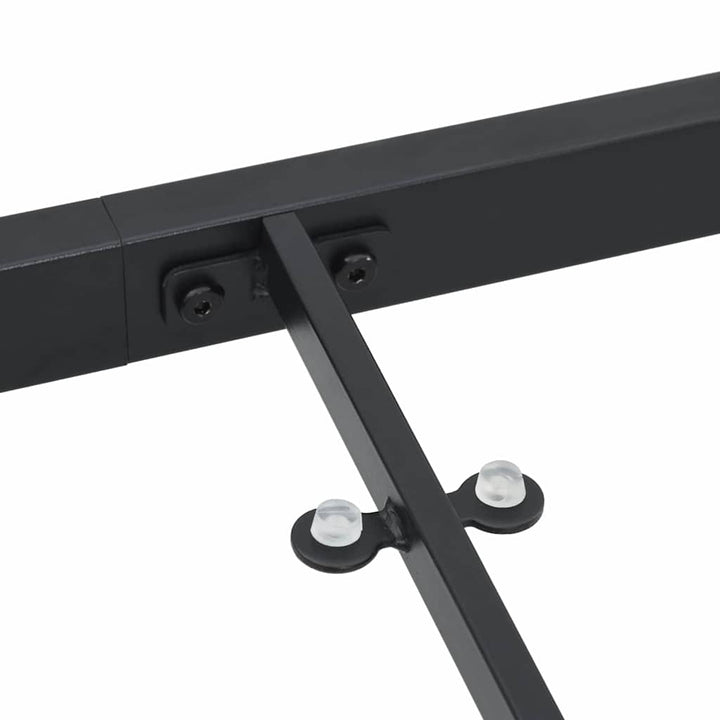 Havemøbel Bord Sort 140 x 80 x 73 cm Massivt teaktræ