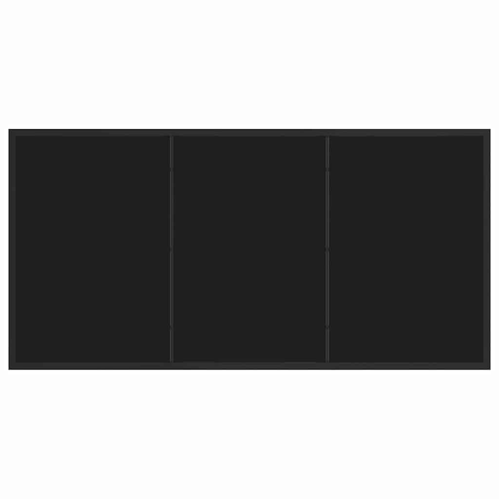 Havemøbel Bord Sort 140 x 80 x 73 cm Massivt teaktræ