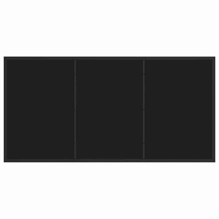 Havemøbel Bord Sort 140 x 80 x 73 cm Massivt teaktræ