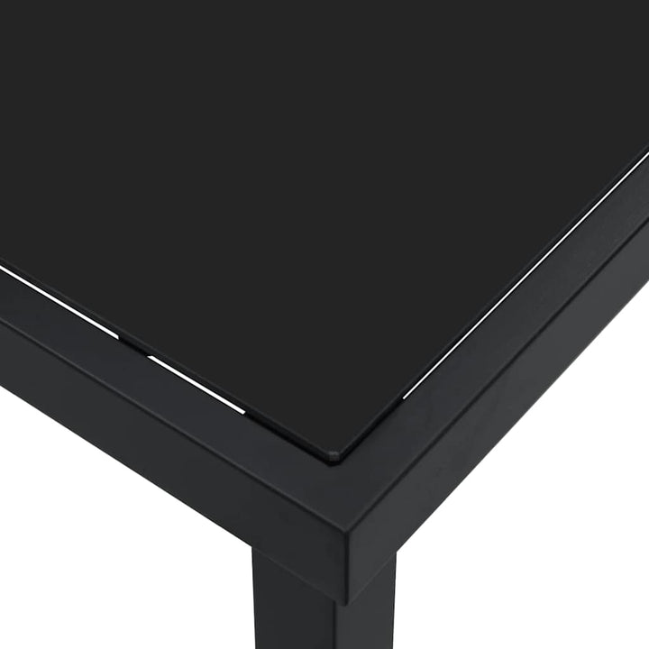 Havemøbel Bord Sort 160 x 80 x 73 cm Massivt teaktræ
