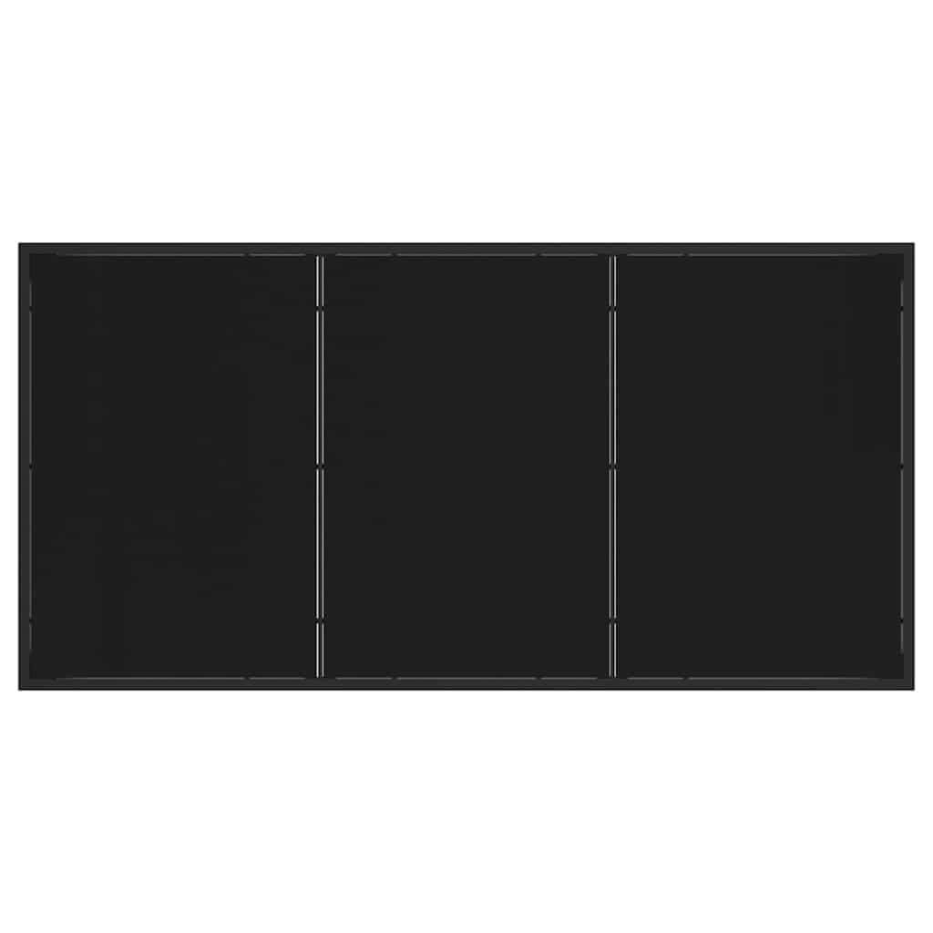 Havemøbel Bord Sort 160 x 80 x 73 cm Massivt teaktræ