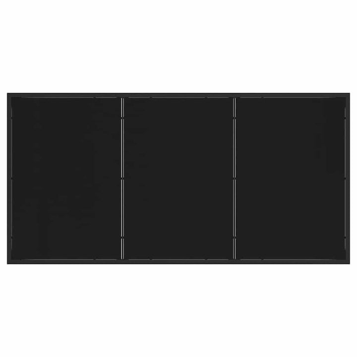 Havemøbel Bord Sort 160 x 80 x 73 cm Massivt teaktræ
