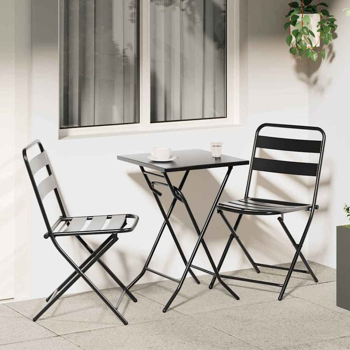 Bistrosæt 3 pcs Antracit Stål