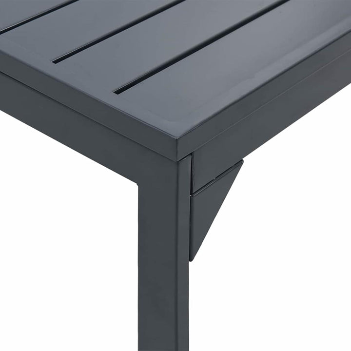 Extension Table Antracit 180 x 80 x 76 cm Stål