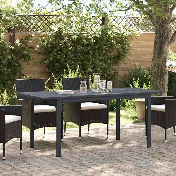 Extension Table Antracit 180 x 80 x 76 cm Stål