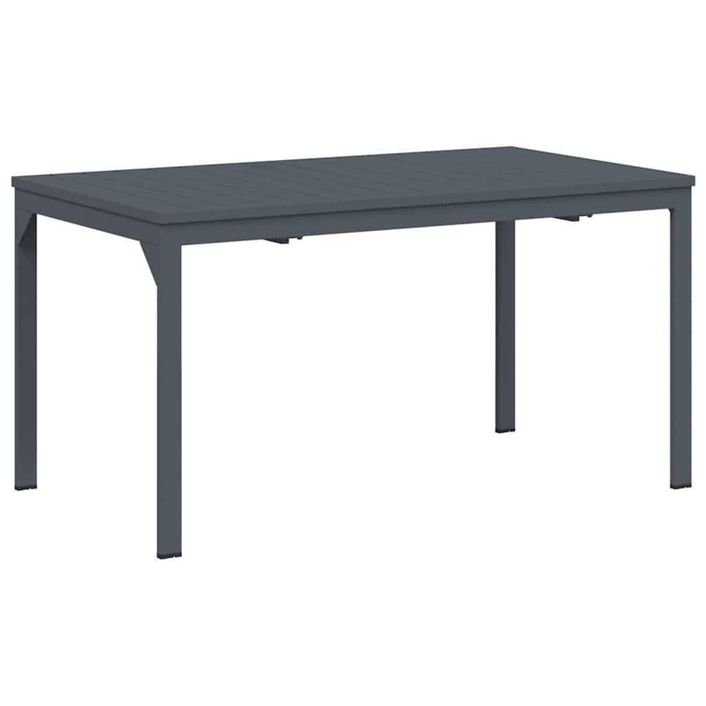 Extension Table Antracit 180 x 80 x 76 cm Stål