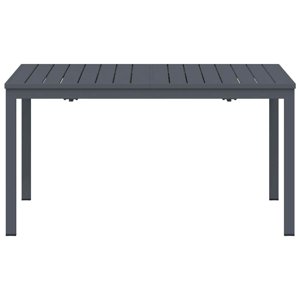 Extension Table Antracit 180 x 80 x 76 cm Stål