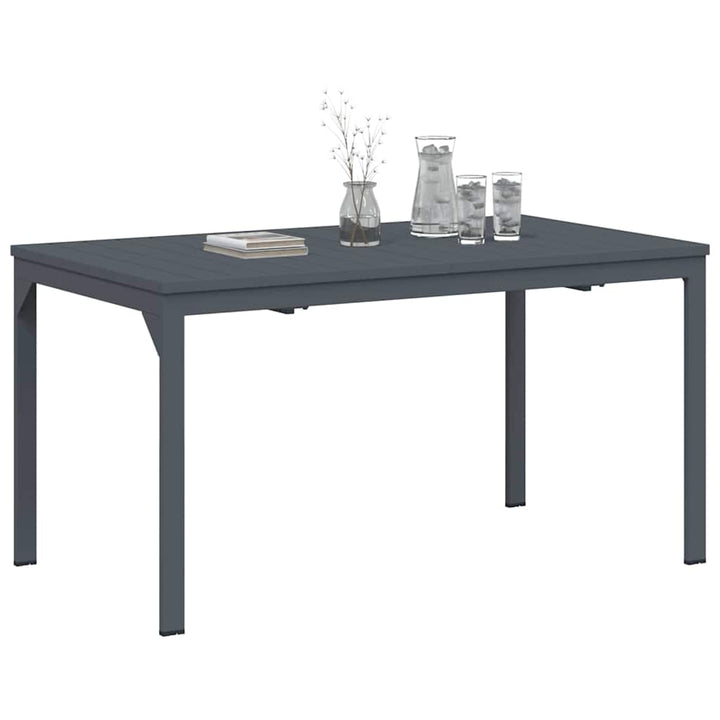 Extension Table Antracit 180 x 80 x 76 cm Stål