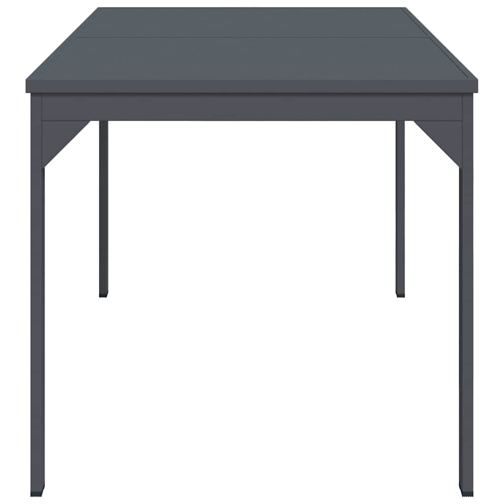 Extension Table Antracit 180 x 80 x 76 cm Stål