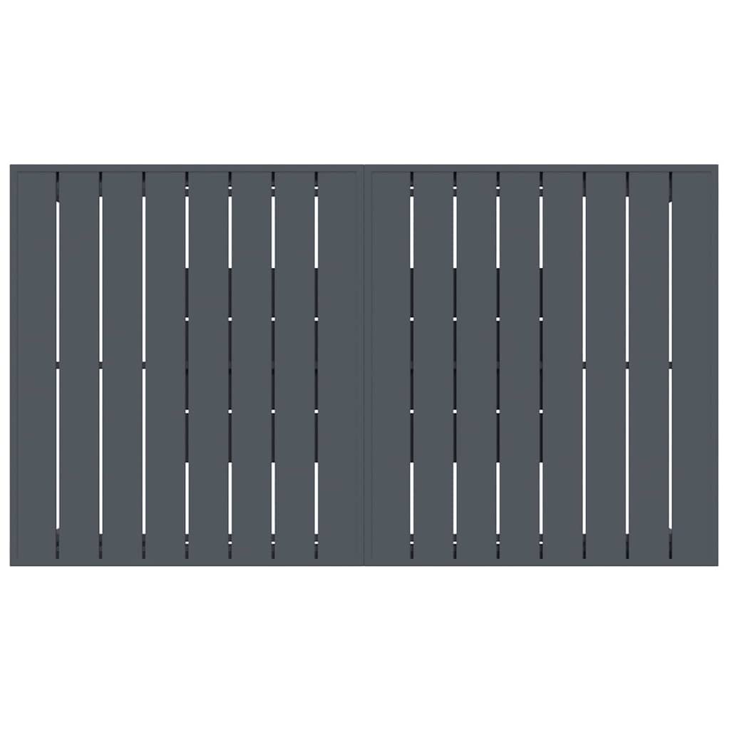 Extension Table Antracit 180 x 80 x 76 cm Stål