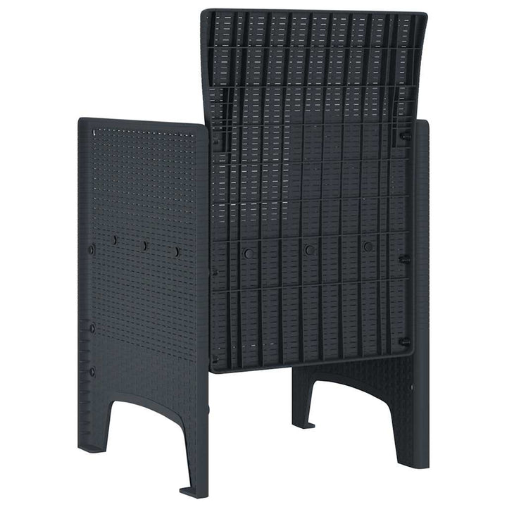 Have Stol 4 pcs Antracit 53 x 49 x 85 cm PP