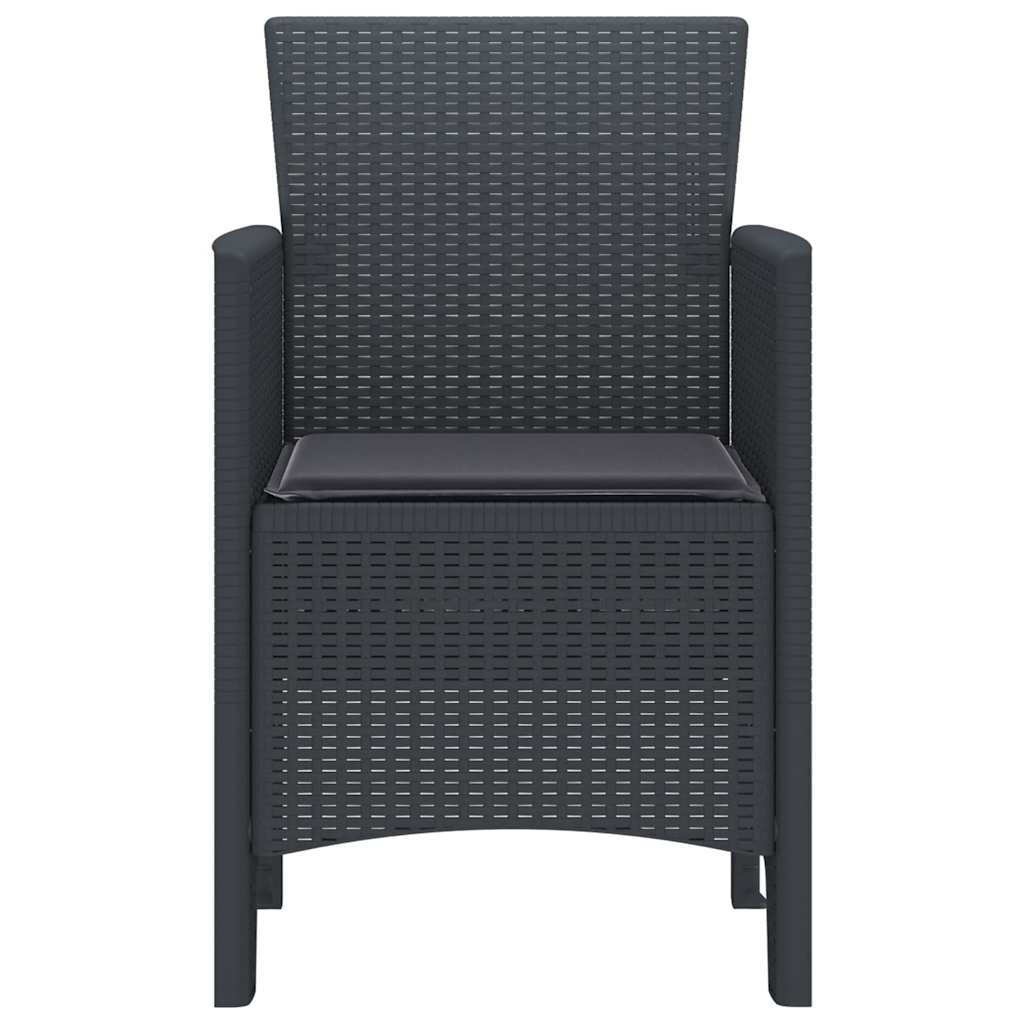 Have Stol 4 pcs Antracit 53 x 49 x 85 cm PP