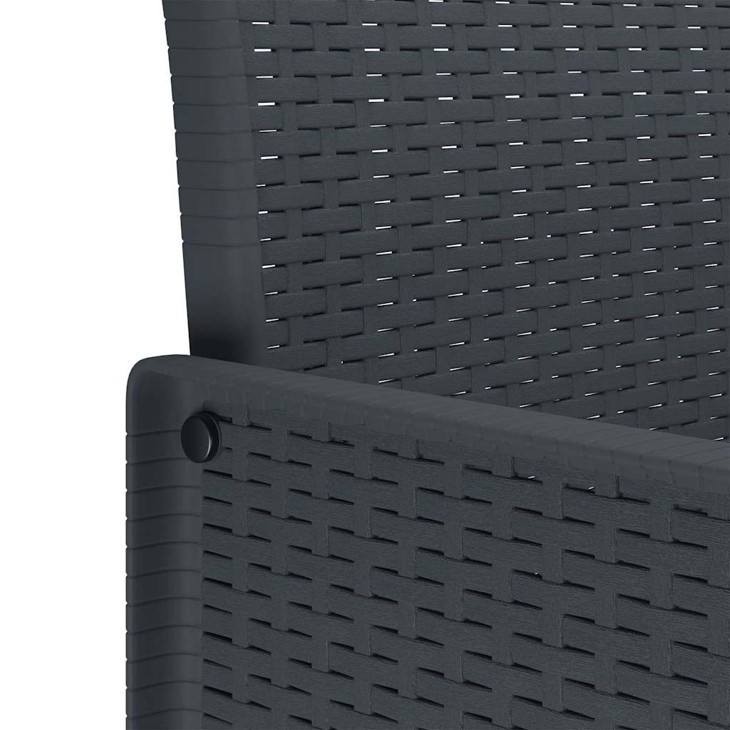 Have Stol 4 pcs Antracit 53 x 49 x 85 cm PP