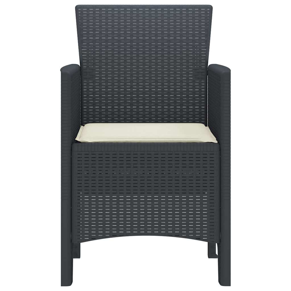 Have Stol 4 pcs Antracit 53 x 49 x 85 cm PP