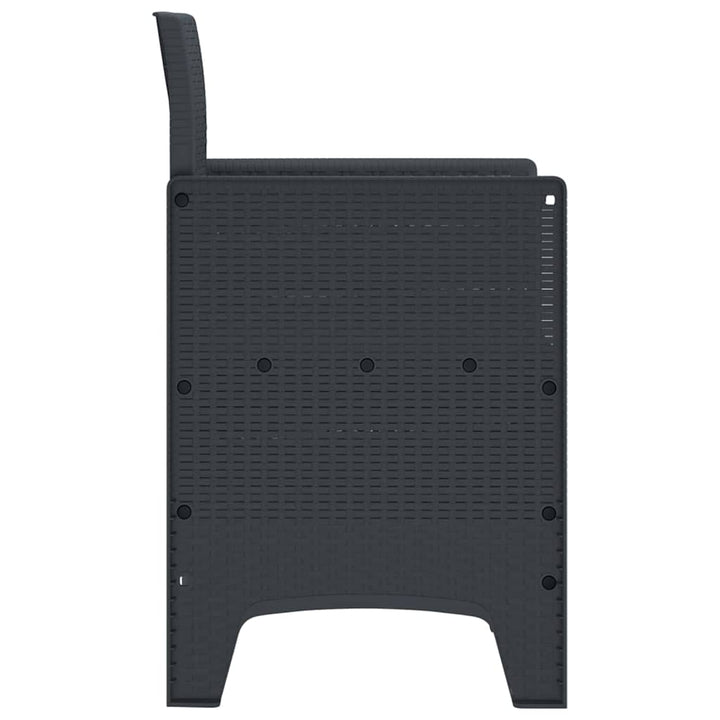 Have Stol 4 pcs Antracit 53 x 49 x 85 cm PP