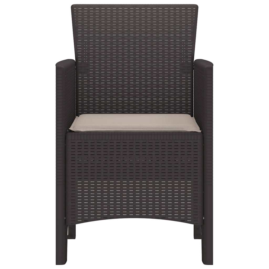 Have Stol 4 pcs Brun 53 x 49 x 85 cm PP
