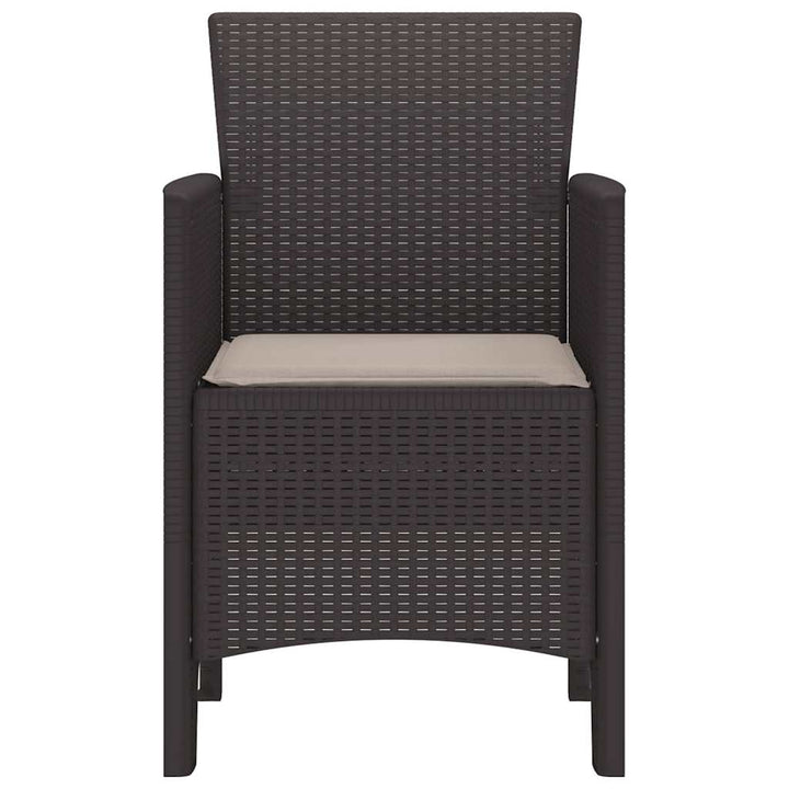 Have Stol 4 pcs Brun 53 x 49 x 85 cm PP