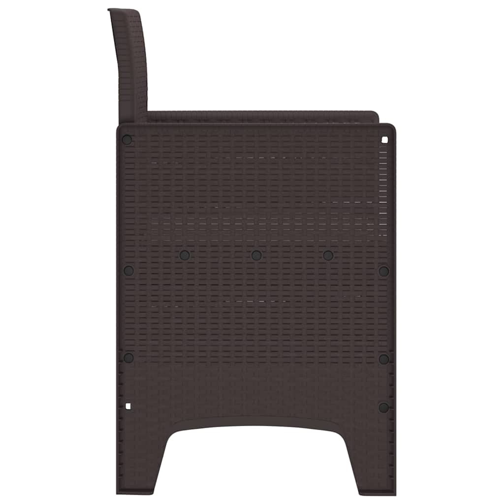 Have Stol 4 pcs Brun 53 x 49 x 85 cm PP