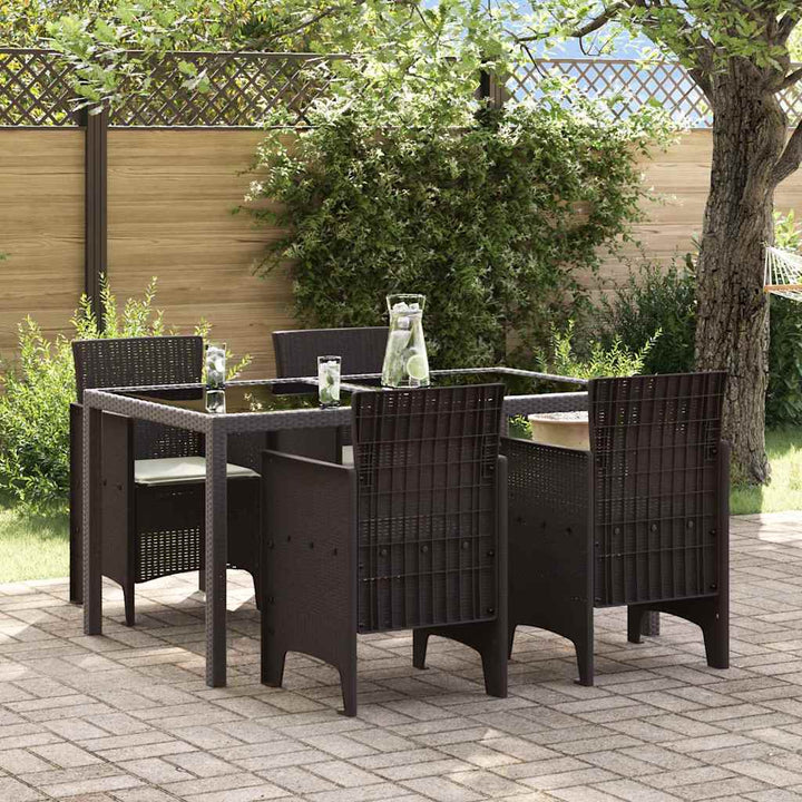 Have Stol 4 pcs Brun 53 x 49 x 85 cm PP