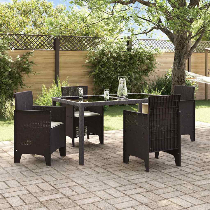 Have Stol 4 pcs Brun 53 x 49 x 85 cm PP