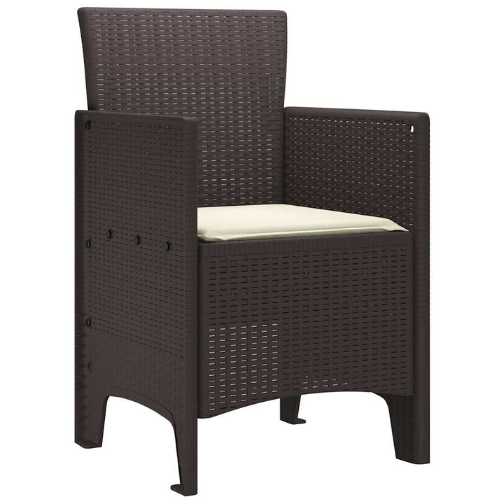 Have Stol 4 pcs Brun 53 x 49 x 85 cm PP