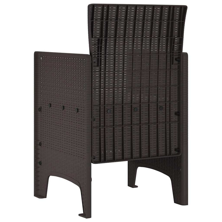 Have Stol 4 pcs Brun 53 x 49 x 85 cm PP