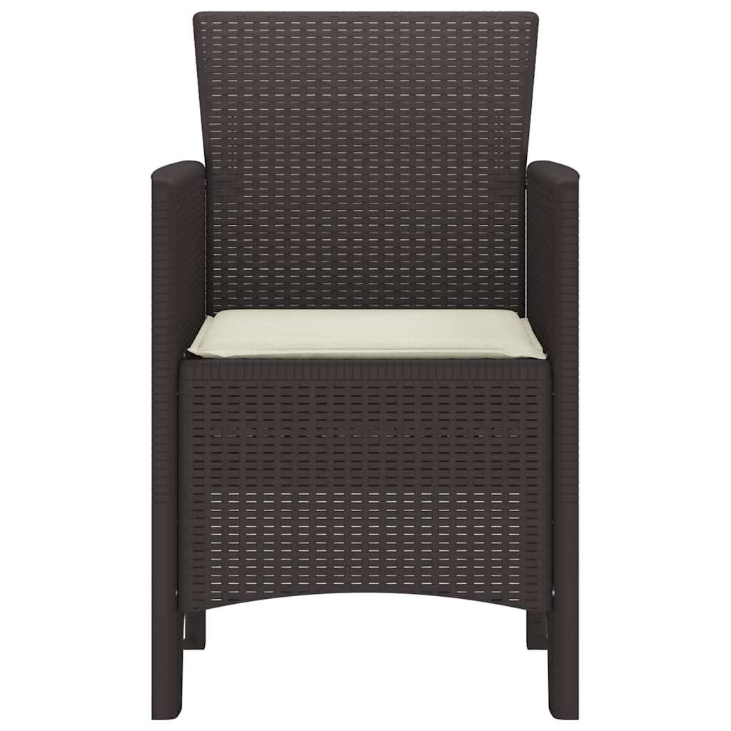 Have Stol 4 pcs Brun 53 x 49 x 85 cm PP