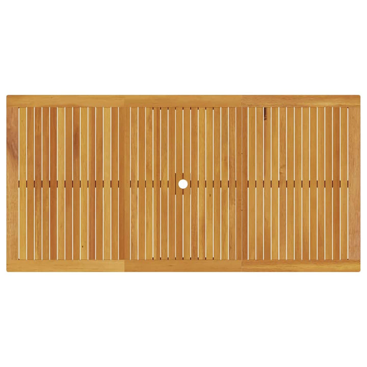 Have Spisebordssæt 9 pcs Brun Massivt akacietræ