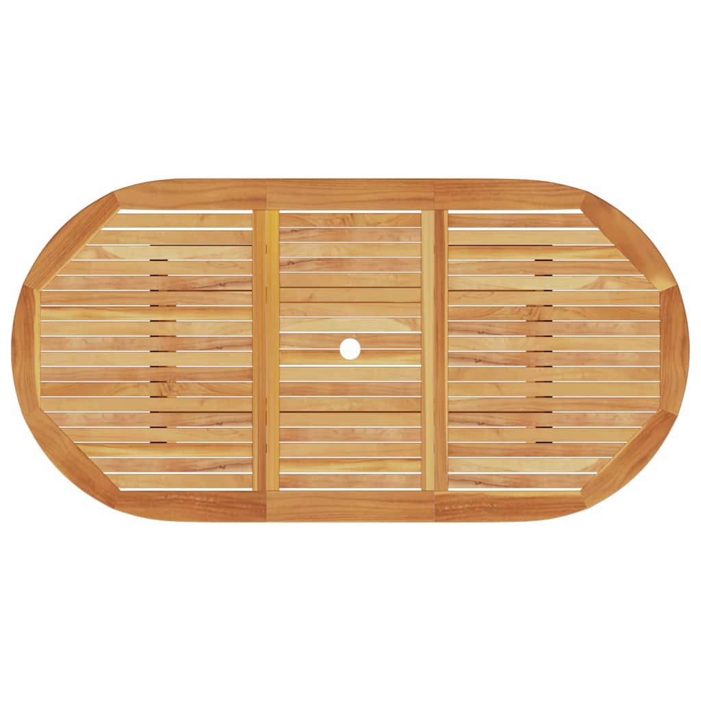 Have Spisebordssæt 9 pcs Brun Massivt akacietræ