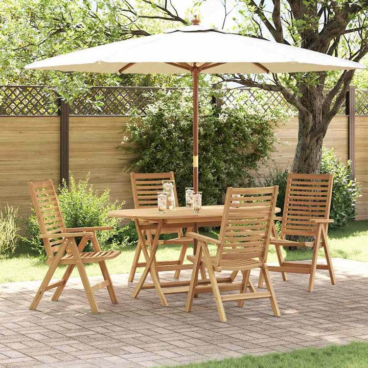 Have Stol 4 pcs Brun 52 x 64.5 x 108 cm Massivt teaktræ
