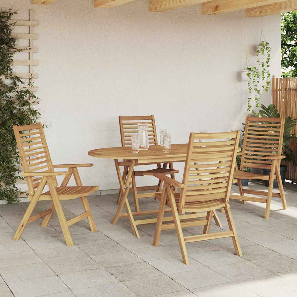 Have Stol 4 pcs Brun 52 x 64.5 x 108 cm Massivt teaktræ