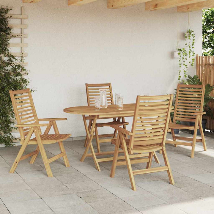 Have Stol 4 pcs Brun 52 x 64.5 x 108 cm Massivt teaktræ
