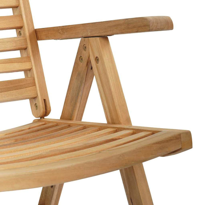 Have Stol 8 pcs Brun 52 x 64.5 x 108 cm Massivt teaktræ