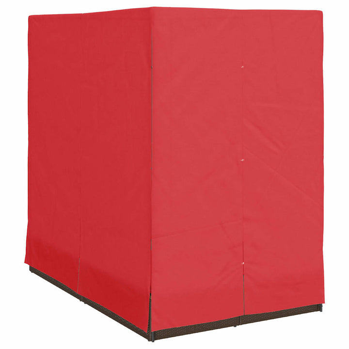 Dobbelt Solseng med Tag Brun 205 x 129 x 200 cm PE rattan