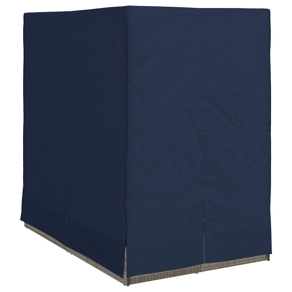 Dobbelt Solseng med Tag Grå 205 x 129 x 200 cm PE rattan