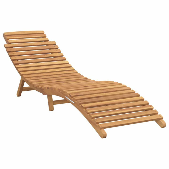 Solstol med pude Mørkegrå 188 x 55 x 59 cm Massivt teaktræ