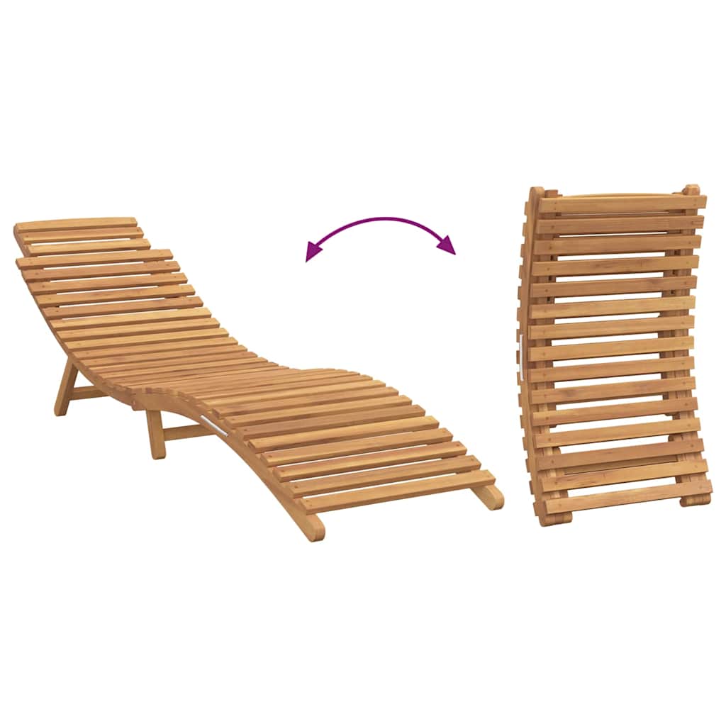 Solstol med pude Mørkegrå 188 x 55 x 59 cm Massivt teaktræ