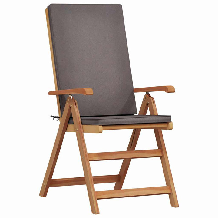 Have Stol med pude 4 pcs Brun 57 x 71.5 x 104cm Massivt teaktræ