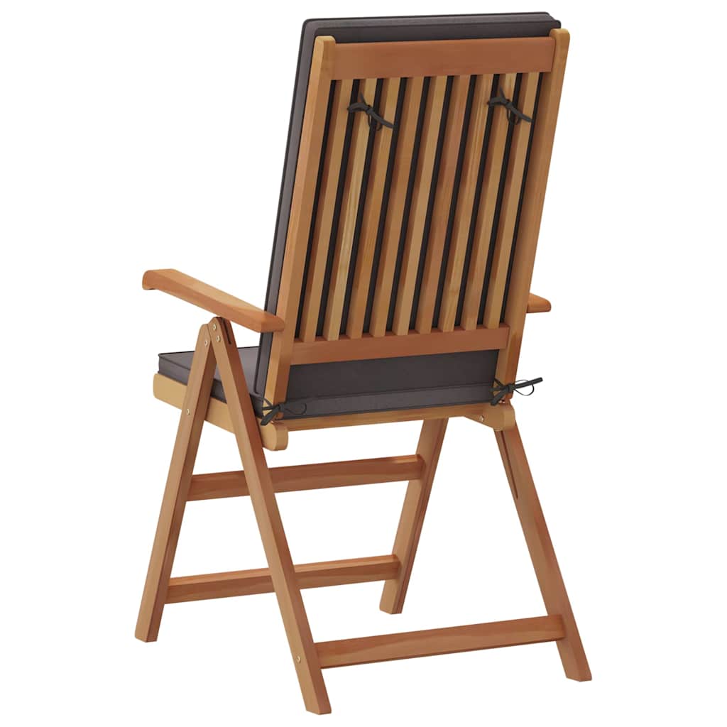 Have Stol med pude 4 pcs Brun 57 x 71.5 x 104cm Massivt teaktræ