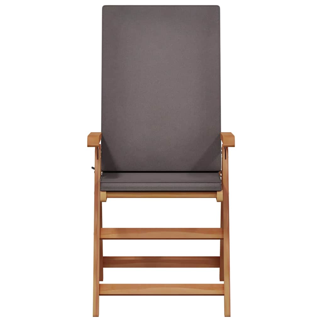 Have Stol med pude 4 pcs Brun 57 x 71.5 x 104cm Massivt teaktræ