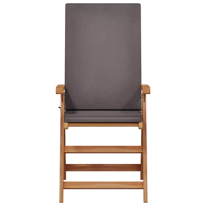 Have Stol med pude 4 pcs Brun 57 x 71.5 x 104cm Massivt teaktræ