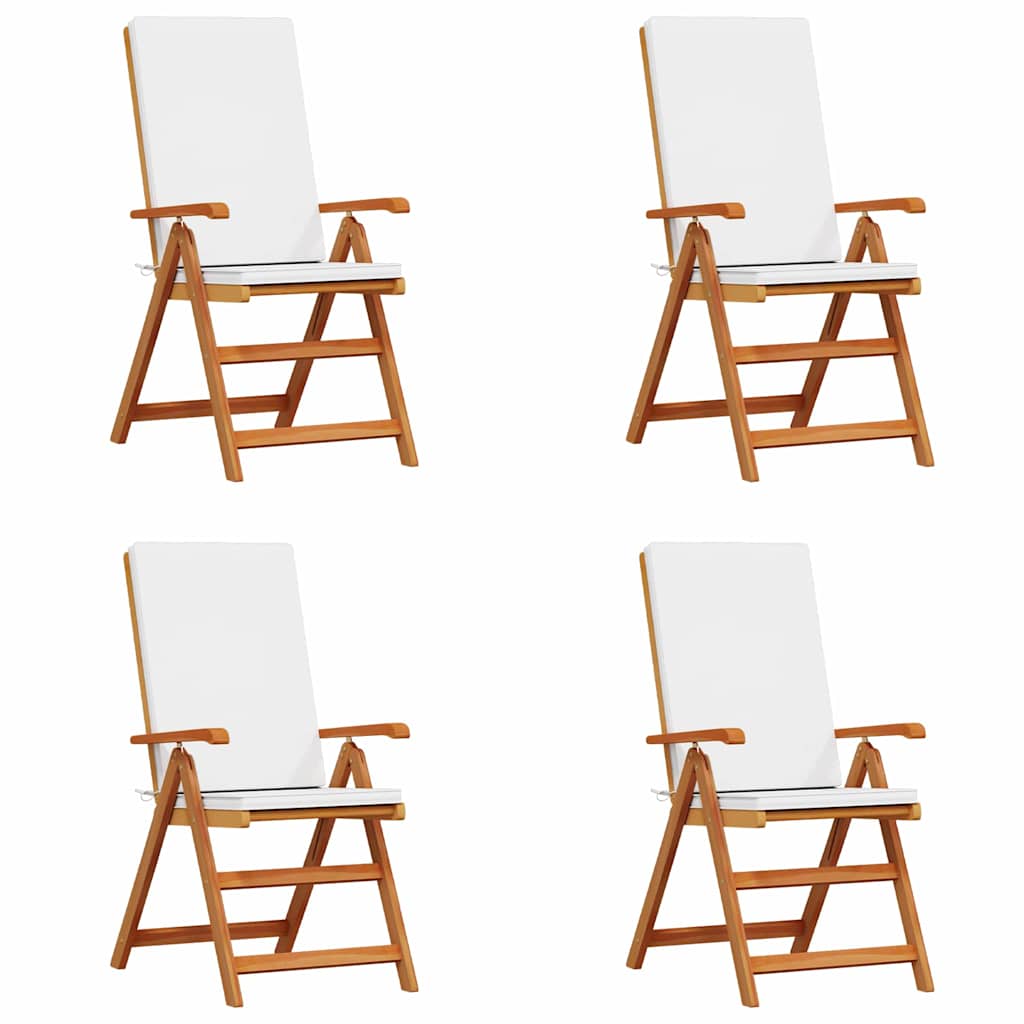 Have Stol med pude 4 pcs Brun 57 x 71.5 x 104cm Massivt teaktræ