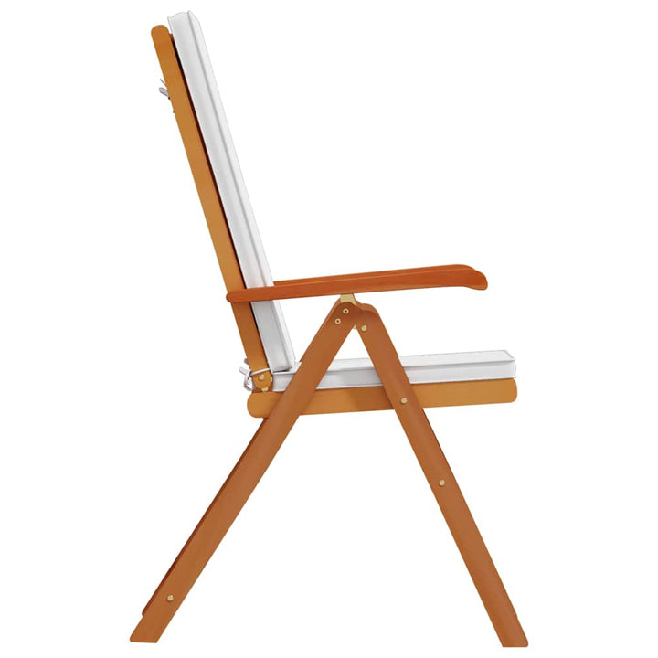 Have Stol med pude 4 pcs Brun 57 x 71.5 x 104cm Massivt teaktræ