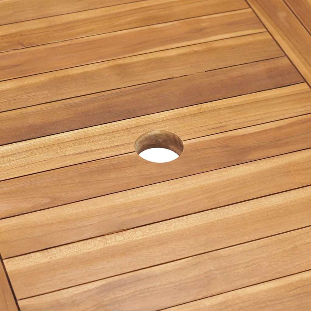 Have Spisebordssæt 5 pcs Naturlig Solidt teaktræ
