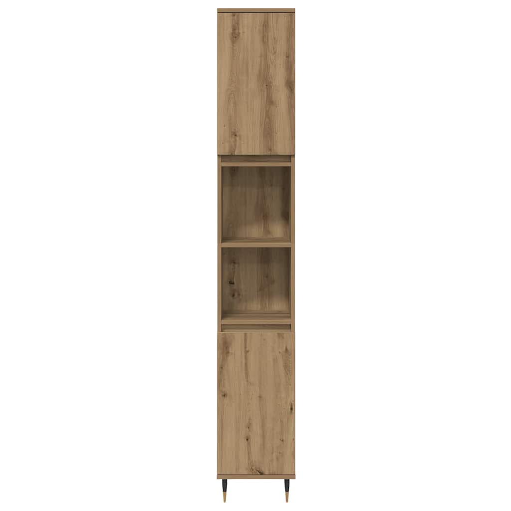 Møbel Sæt til Badeværelse 3 pcs Artisan Egetræ 30 x 30 x 180 cm