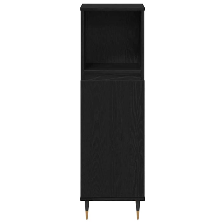 Møbel Sæt til Badeværelse Andet 3 pcs Sort eg 30 x 30 x 180 cm