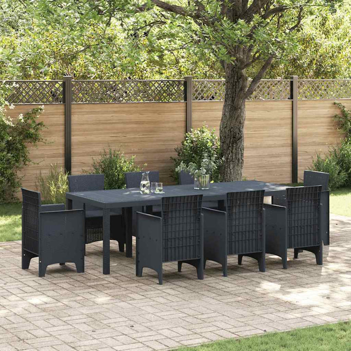 Havemøbel Bord Antracit 250 x 100 x 73 cm polyrattan