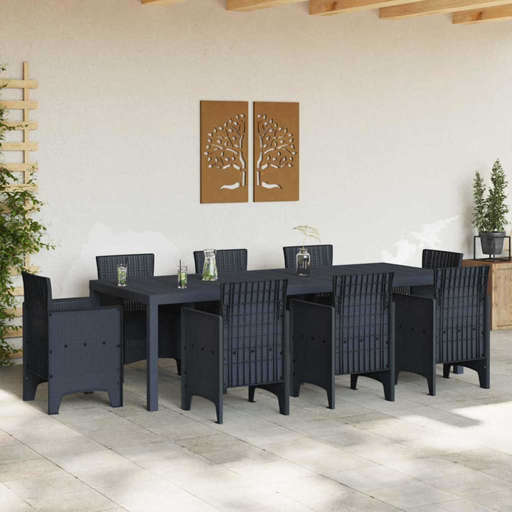 Havemøbel Bord Antracit 250 x 100 x 73 cm polyrattan